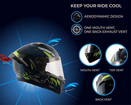 Image of Vega Bolt Bunny Black Blue Helmet-L