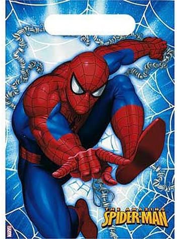 Hallmark Marvel The Amazing Spider-Man - Juego de bolsas de botín (diseño de hombre araña)