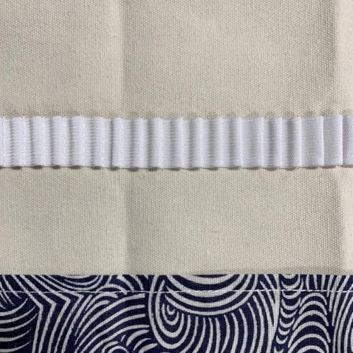 Image of Canvas Pencil Wrap Case, 72 Holes Colored Pencil Roll Holder Storage Pouch for Office (72 Holes, Deepblue)
