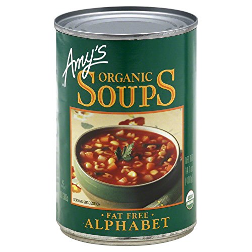 Amy's Organic Fat Free Alphabet Soup, 14.1-Ounce Cans (Pack of 12) ( Value Bulk Multi-pack)