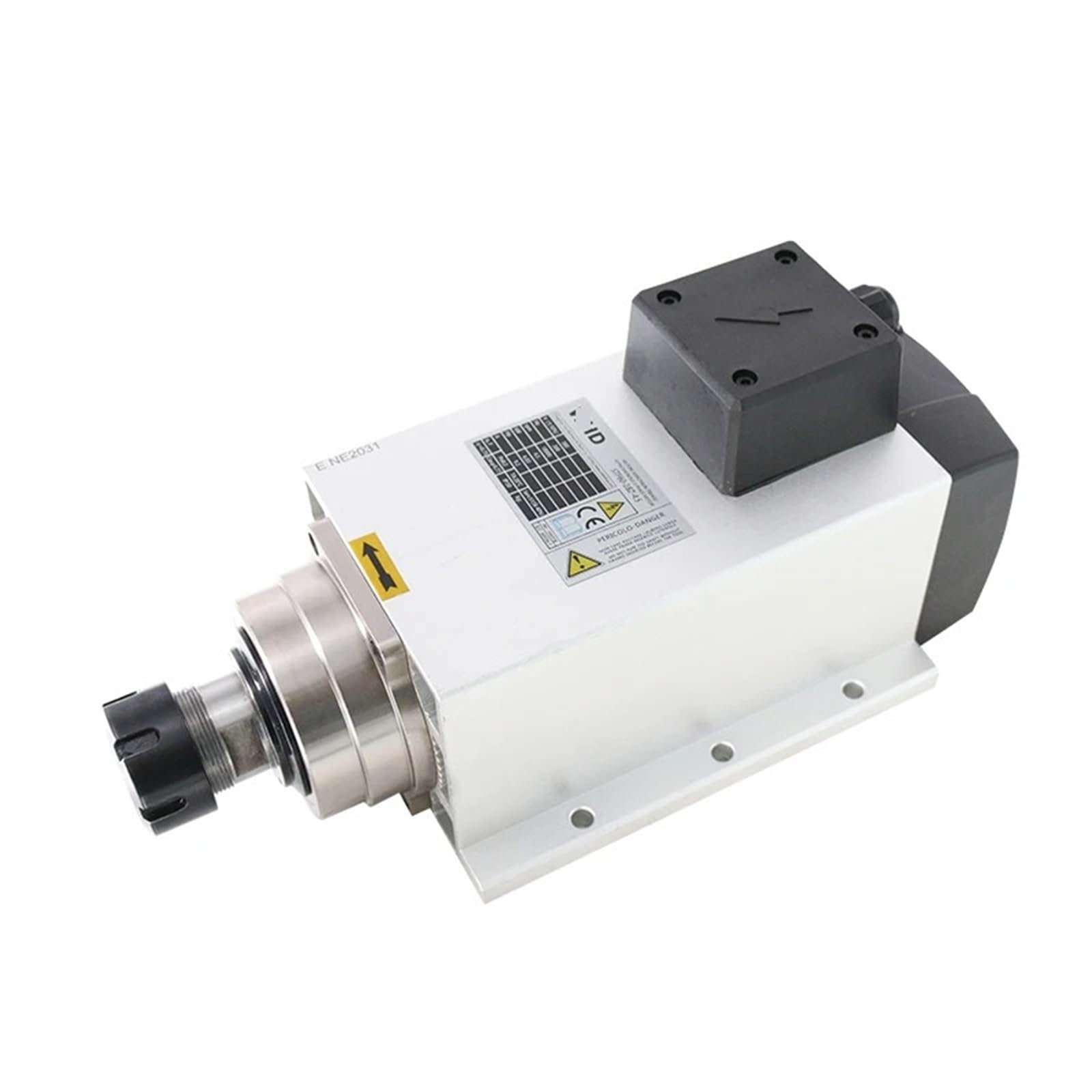 Spindle motor Spindle 4.5KW Air-Cooled Spindle Motor ER32 Chuck 380V 220V 18000rpm Square Spindle With Flange For Milling Machine(4.5kw 380V)