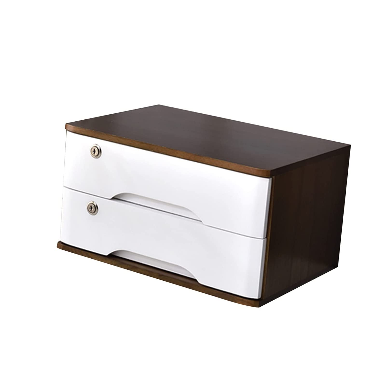 Aioneer D Wooden Esk Storage Box Able Rawers Flat File Cabinet Organizer For Ocuments & Accessories Esk File Storage Solution For Home Or Office 2 Rawers-2 Rawers
