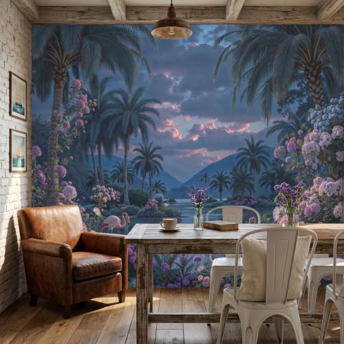 Paysages Naturels Subtropicaux Papier Peint Intissé avec Effet 3D HD