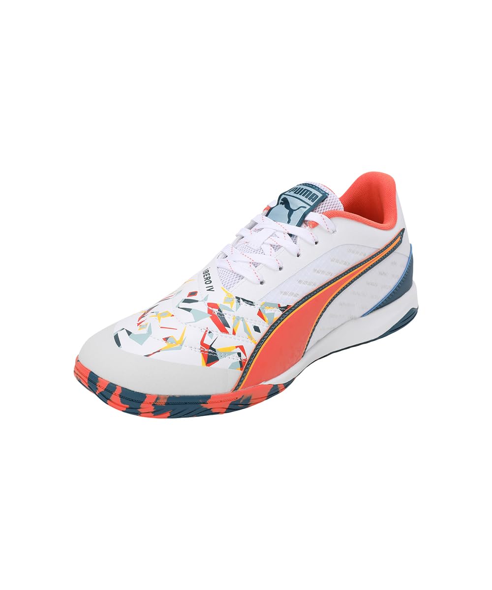 Puma Unisex-Adult IBERO IV Creativity White-Hot Heat-Turquoise Surf-Ocean Tropic Football Shoe - 9.5 UK (10784701) (B0D1CMJVGW) Amazon Price History, Amazon Price Tracker