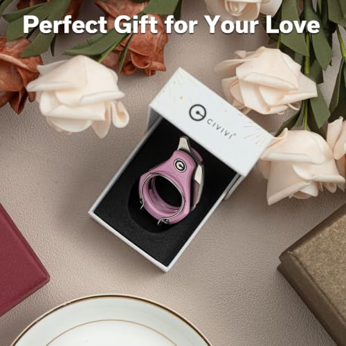 Image of CIVIVI Pyrus EDC Pink Folding Knife Box Cutter (1 Piece), Gift for Women | Sliding switch lock, Razor-sharp, Gift for Valentine's, Mother's Day, Anniversary & stocking stuffers
