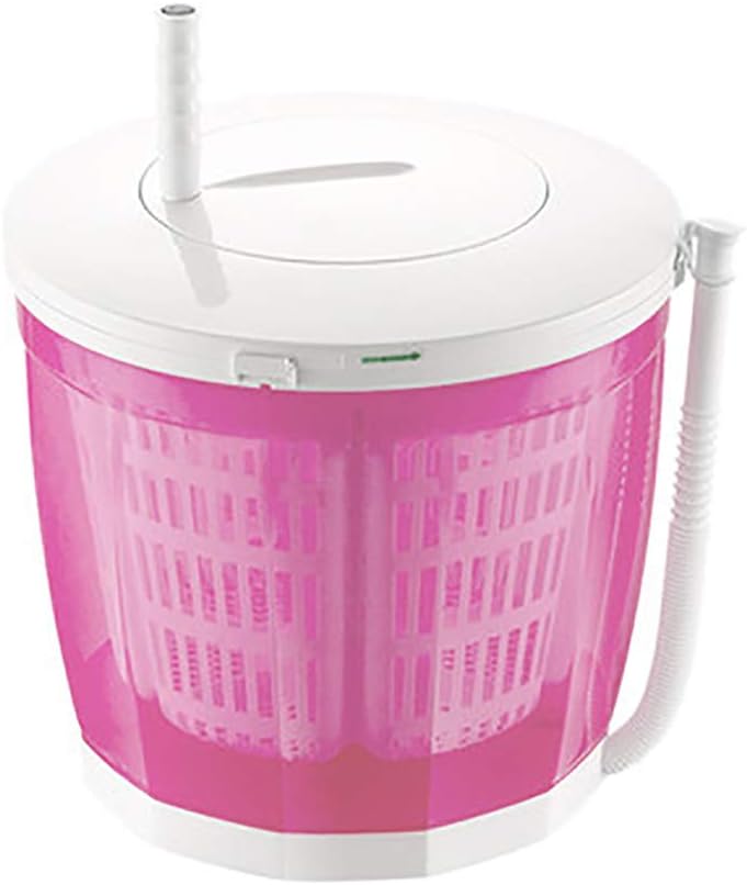 Mini Washing Machine Hand Cranked Washer Manual Dehydrator Camping Small Simple Plastic Washing Machine In Dormitory Single Tub Washing Counter Portable Washer 3kg/6.6lbs