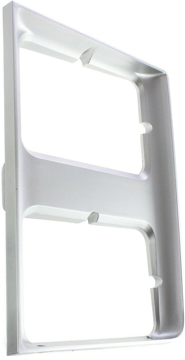 Headlight Doors/Bezels Set of 2 Driver & Passenger Side for R10 for Suburban 1987-1988 Silver 901-58187