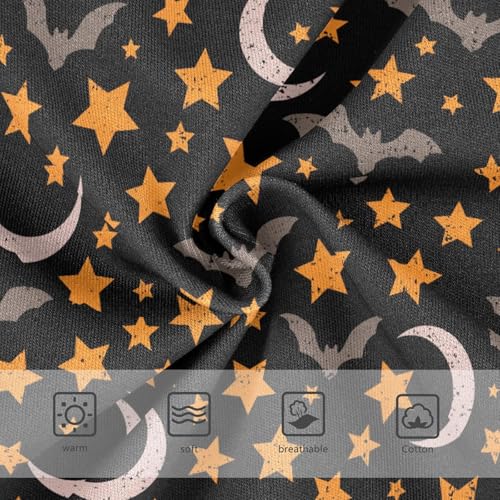 Little Girls' Soft Cotton Underwear Kids Breathable Comfort Bats Stars Moon Panties Briefs Toddler3