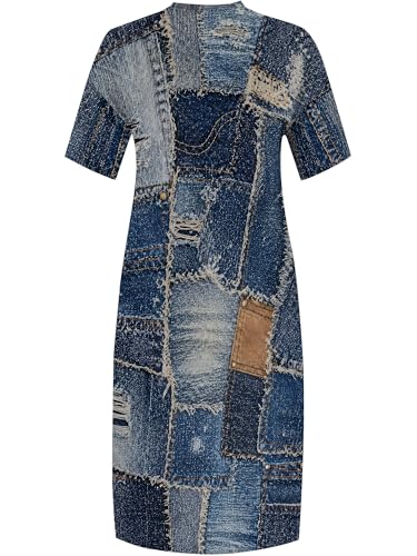 Image of PinkPatty Women's Oversize V Neck Short Sleeve Maxi Dress with Pockets