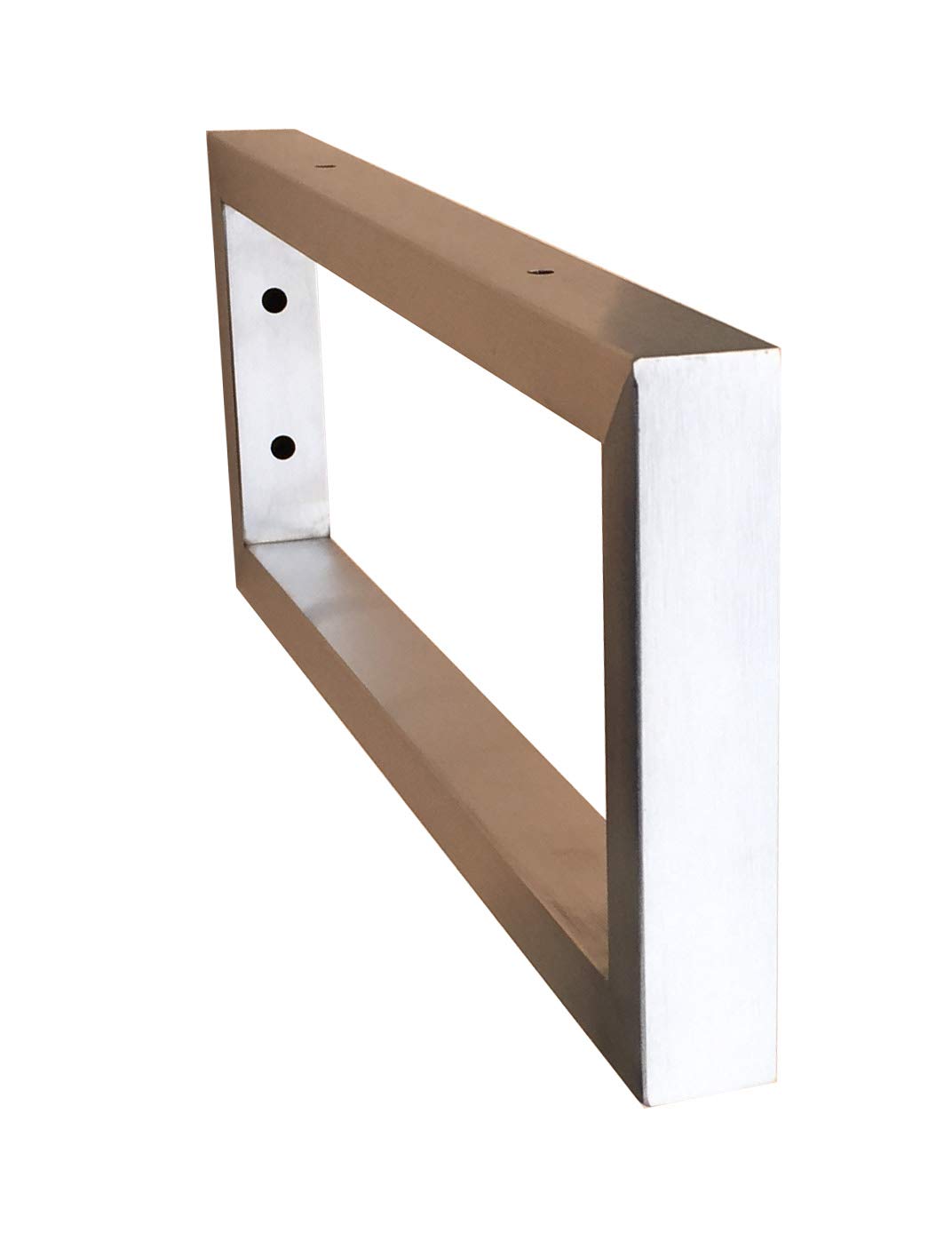 Consolle per lavabo, in acciaio inox spazzolato (400 x 150 mm)