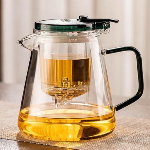 Tetera de vidrio de 800 ml resistente al calor para disfrutar del té en el hogar 2