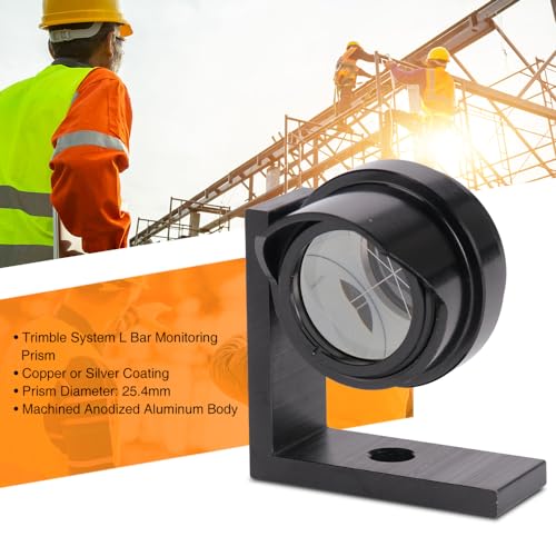 Image of TR System Mini Prism - Portable L-Bar Monitoring Prism with Machined Anodized Aluminum Body, Copper /Silver Coating, 3~4'' Accuracy, 25.4mm Diameter(1 Piece)