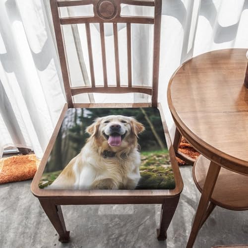 Coussin de chaise Golden Retriever en mousse à mémoire de forme 38cm antidérapant - 6