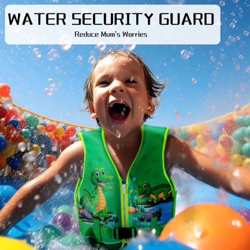 Toddler Swim Vest with Adjustable Strap for Ages 2-9, 20-60 lbs