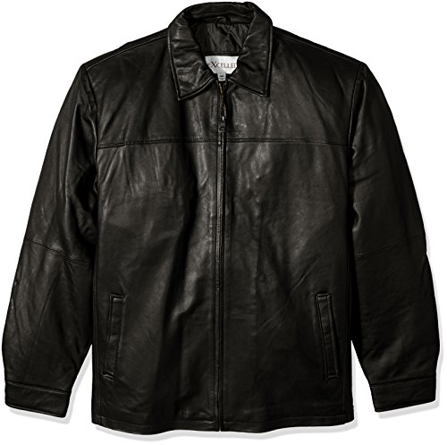 Image of Men's Big and Tall New Zealand Lambskin Leather Classic Open Bottom Jacket