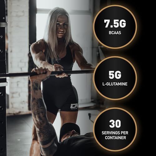 DY Nutrition HIT BCAA 4:1:1 + Glutamine, 450g, 30 Servings (Cherry Flavour) Branch Chain Amino Acid Powder Drink for Optimal Pump & Performance | Pre & Intra Workout Supplement - Image 2