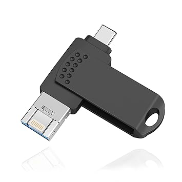 Linkify 512 GB 3 in 1 Pen Drive with Lightning, USB A, Type-C for iOS & Android Compatible with iPhone, iPad, Android, PC and More Devices/ 1 Year Warranty