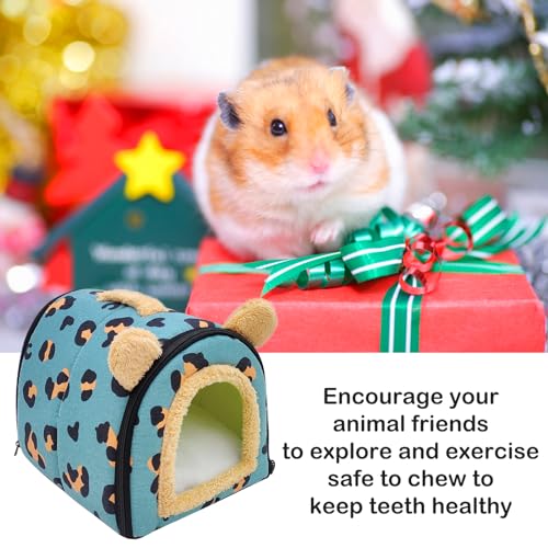 Haus für Meerschweinchen, warme und kuschelige Betthöhle für kleine Tiere, waschbar, für Zwergkaninchen, Chinchillas, Bardrachen