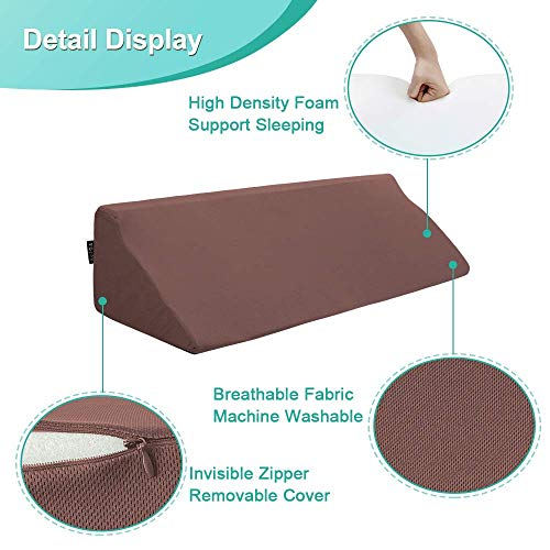 Bed Rails Foam Wedge For Elderly Adults Bed Rail Padding Railings Seniors Assist Side Rails Safety Guard Hospital Medical Bumpers Cushion Covers Pads For Disabled 7" X 11.2" X 34" #TOP4