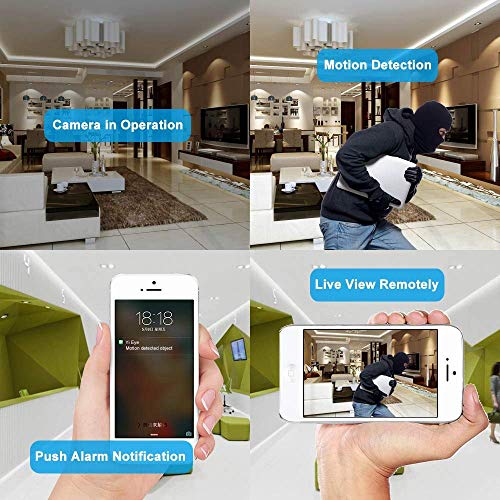 Hidden Camera Dicphil Spy Camera Photo Frame Home Security Camera Wireless Hd 1080P With Night Vision Pir Detection 1 Year Standby Cell Phone App Instant Alerts For Home And Office #TOP3