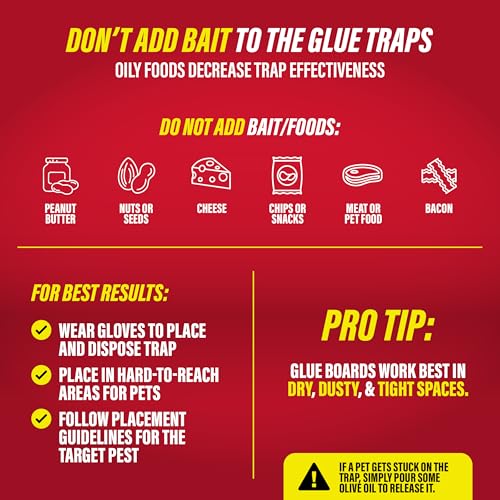 Image of Catchmaster Max Catch Mouse & Insect Glue Traps, Case of 6 Packs of 72 Classic Glue Boards (432 Total), Bulk Mouse Traps Indoor for Home, Pest Control for Industrial & Office Use