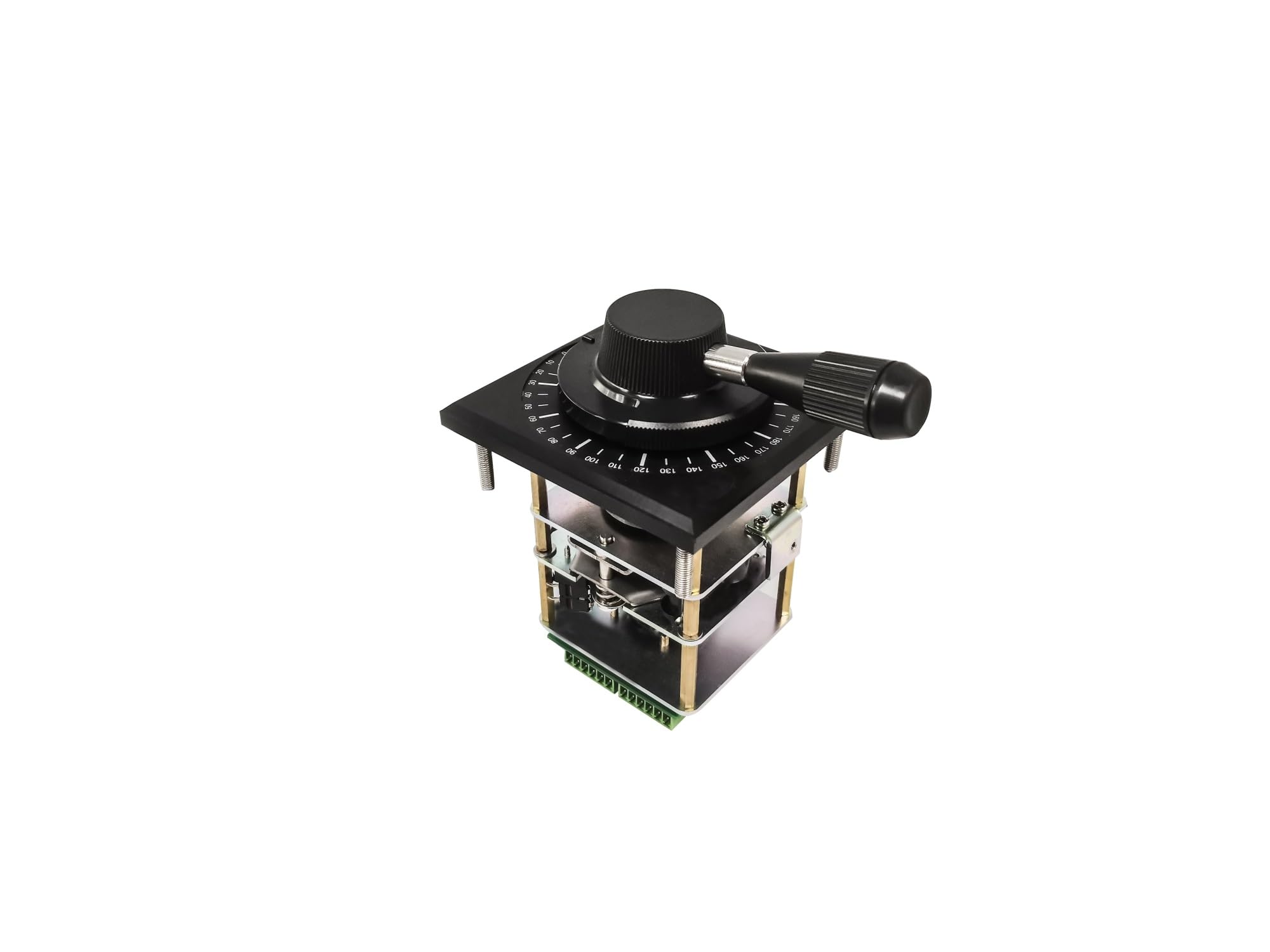 DIKAMAN Joystick, Posizionamento con smorzamento 'attrito 'asta di spinta a serie SMC182A, timone, orologio for auto, maniglia controllo elettrica(±80°,Dual signal cross)