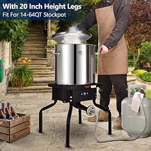 Arc 200000btu propane burner camp stove for outdoor cookingwith removable legsideal for woks skillets and pots  urban country home decor