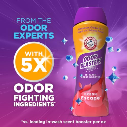 ARM & HAMMER Odor Blasters Laundry Scent Booster, Fresh Escape Scent, 24 Oz | In-Wash Laundry Fragrance, Eliminates Tough Odors Eliminates Tough Odors in Clothes and Towels, Laundry Additive - image 2