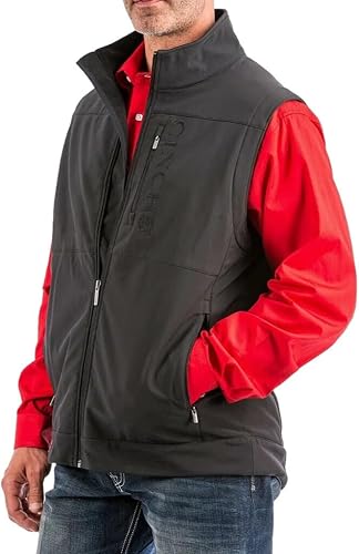 Miniatura 2 de Cinch Chaleco Softshell para hombre con bolsillos ocultos de transporte, Negro -