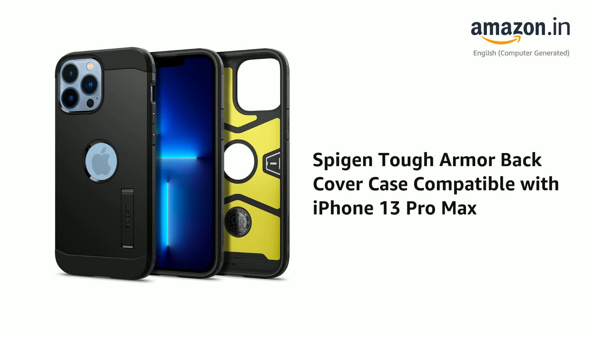 Spigen Tough Armor Back Cover Case Compatible with iPhone 13 Pro