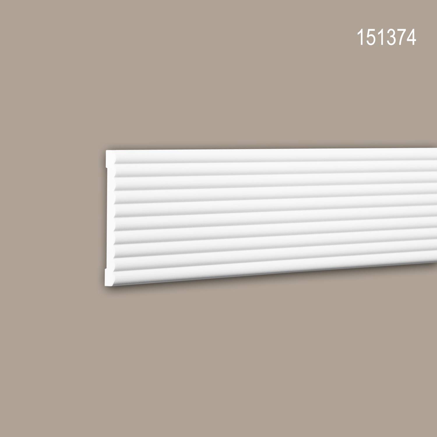 Profhome Listwa ścienna 151374 200 cm x 0,9 cm x 10,1 cm Sztywna pianka poliuretanowa powierzchnia wstępnie zagruntowana