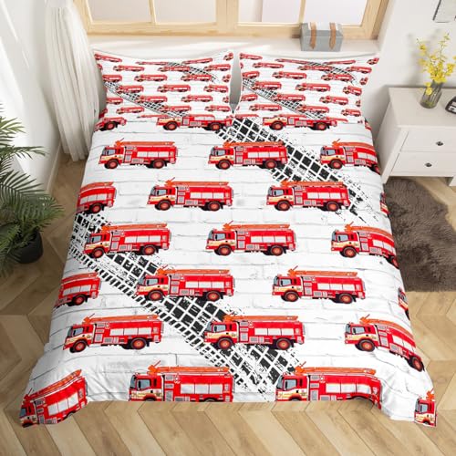 Housse de couette camion de pompier en microfibre douce facile à repasser - 3