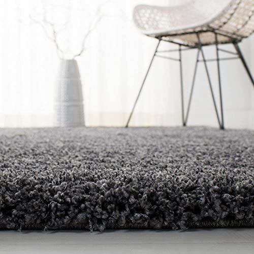 Image of FIASCO Shaggy Carpet Ultra Soft Microfiber | 2 Inches Pile Height Back in Canvas Shaggy Carpet for Living Room | Bedroom | Hall | Guest Room | 3x6 Feet Grey