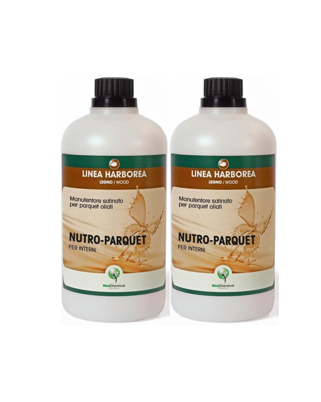 NUTRO PARQUET 1 LT Oleocera per la conservazione del Parquet oliato in interno 1 LT (2 Litri)