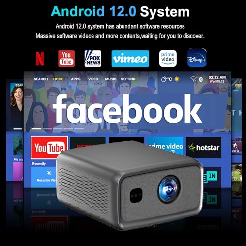 Image of 【4K HDR10, Highest Brightness 36000 Lumen, HDMI ARC】 TOPTRO Legend Pro Max Projector 4K Ultra HD, 3200 ANSI, Fully Sealed, AI Fully Automatic, YouTube Hotstar Prime Net - Flix 4G128G TOPTRO Projector