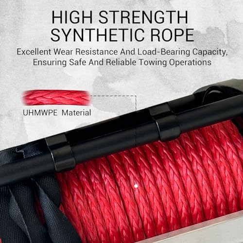 10000 Lbs Electric Winch, 12V Heavy Duty Waterproof Recovery miniatura 7