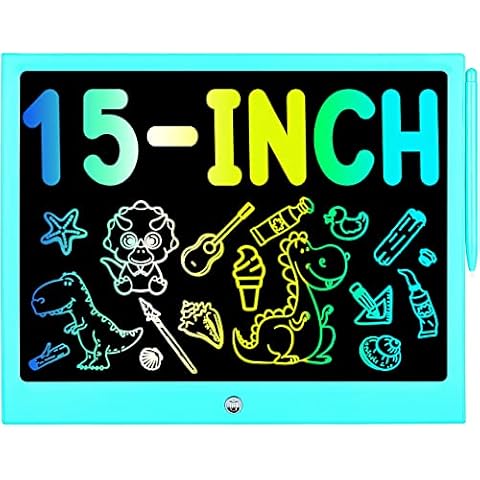 LEYAOYAO Colorful Writing Board ,Travel Learning Birthday Gift for Kids 12 Age+ Toddler(15 Blue Cover