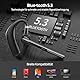 MANKIW Bluetooth Headset V5.3 mit Dual-Mikrofon und ENC, 12 Std. Sprechzeit, In-Ear Freisprechgerät mit Ladecase für Auto, Büro, Android, iPhone, Laptop