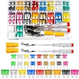 Tioollev 306PCS Car Fuses Assortment Kit, Mixed Vehicle Blade Standard & Mini & Low Profile Mini Fuse (2A 5A 7.5A 10A 15A 20A 25A 30A 35A),Replacement Accessories for RV, Truck, Auto (306PCS)