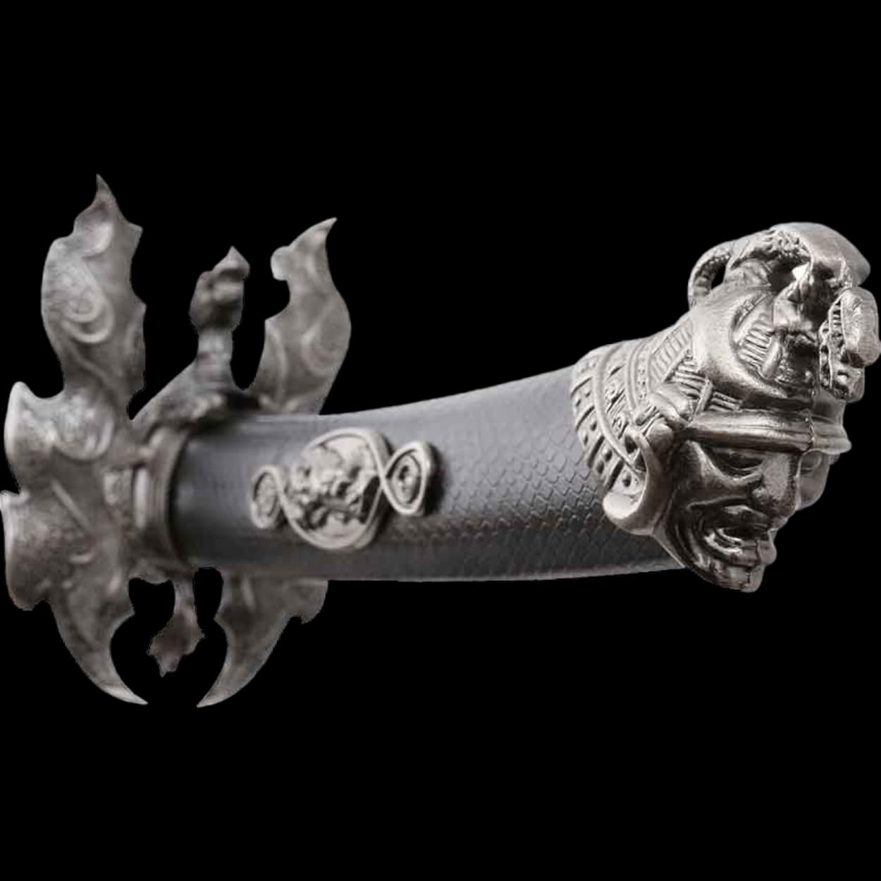 Katana Schwert echt Samurai Schwert aus Stahl mit Einer Scheide und Stand zur Dekoration für einen Sammler oder als Geschenk JL-055B