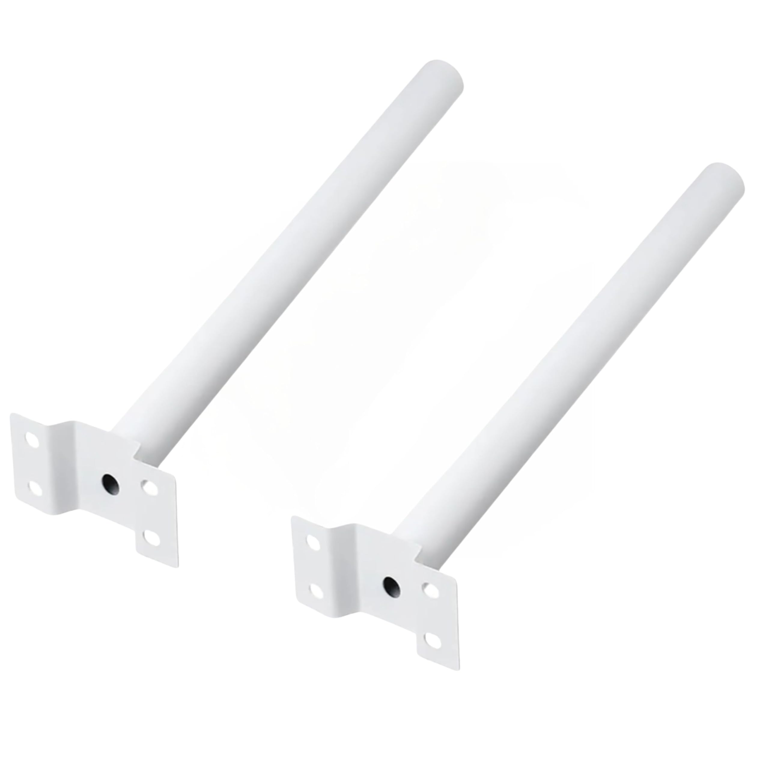 YASTA Palo Per Lampione Solare 48 Cm Staffa Bianca Per Lampione Stradale Palo Antenna TV Supporto Per Faro Led Da Esterno Stradale Braccio Per Muro Parete (2)