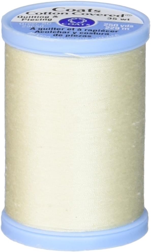 Coats & Clark S925-8020 Cotton Covered Quilting and Piecing Thread, 250-Yard, Cream