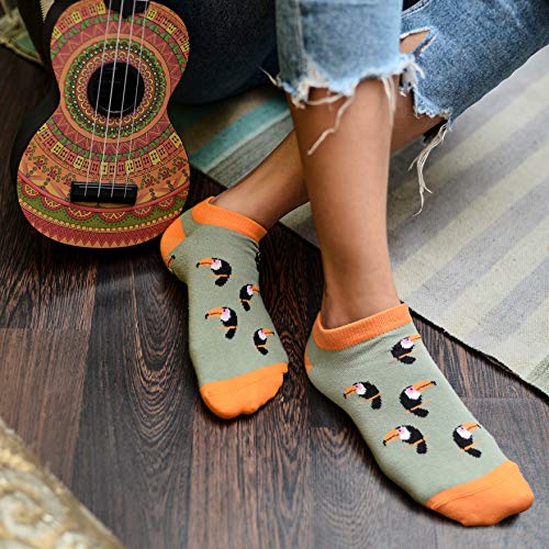 Image of Mint & Oak Low Cut Ankle Women Socks, Christmas Gift Quirky Socks For Friends, Cute Funky Socks, Christmas Secret Santa Gifts For Women