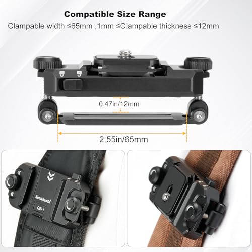 Clip de sangle de sac à dos avec libération rapide en aluminium nikon canon - 4