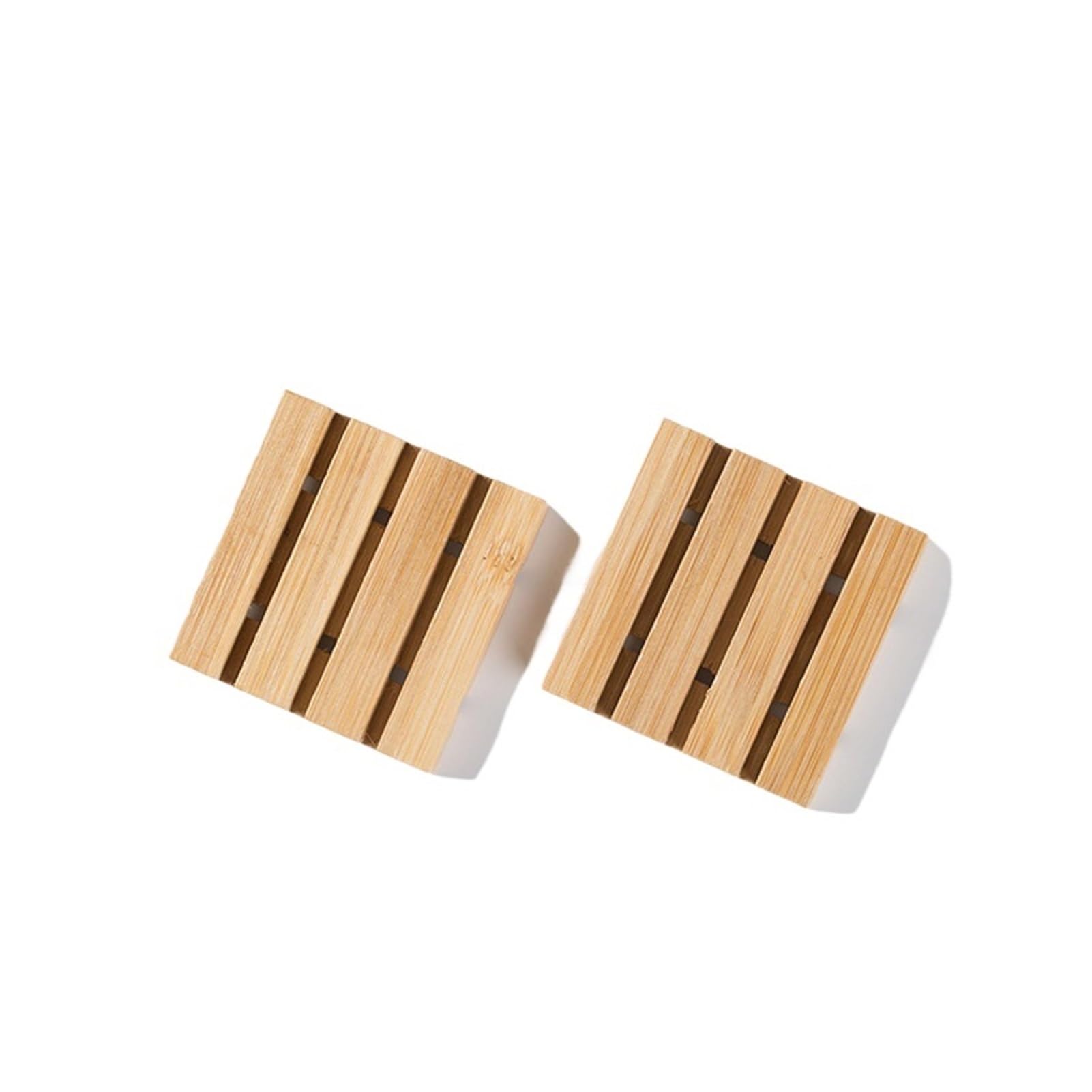 Bamboo Soap Box, Simple Wooden Dish Drain Holder for Essential Oil Soap