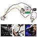 Electric Guitar Wiring Harness, Prewired 5 Way Switch 250K 1T1V Pots 3 Position Switch Socket for Electric Guitar