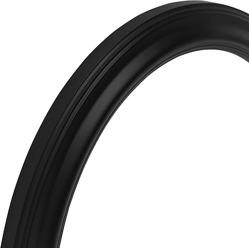 Miniatura 2 de Stein Design Marcos ovalados Marcos ovalados acabados a mano con parte trasera abierta para lienzo, no incluye vidrio ni respaldo, negro, 16 x 20