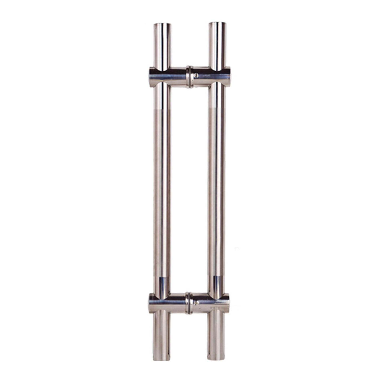 ZFUCMAYL Chrome Finish Sliding Glass Door Handle,Shower Door Handle/Hole Distance Adjustable for Pulling and Pushing Sliding,Barn Glass and Shower Doors(Pitch-800mm)