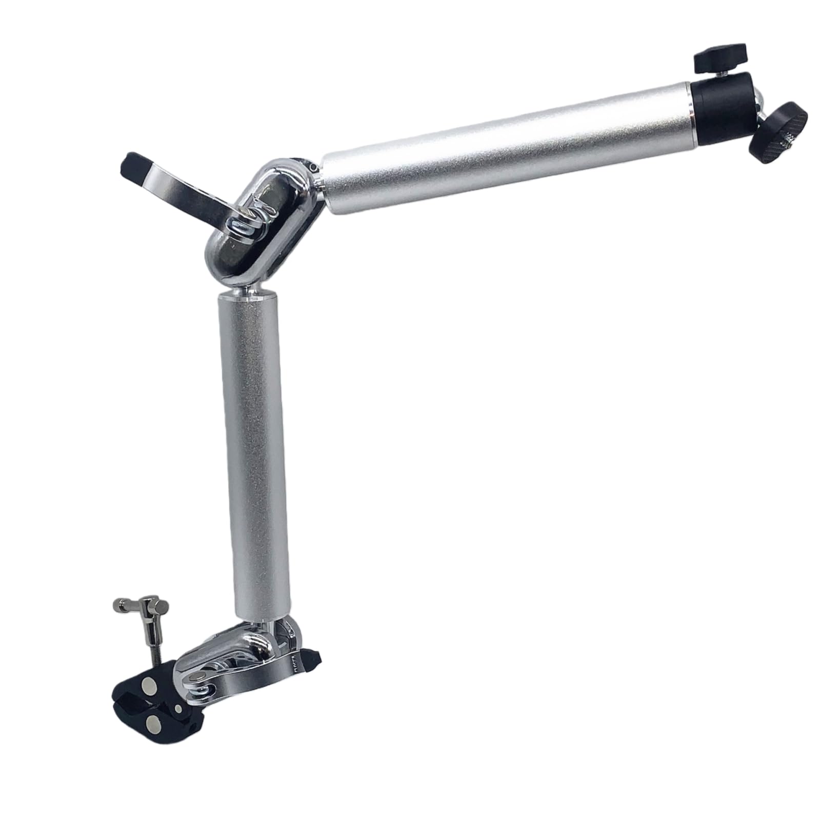 PUSOKEI Soporte de Abrazadera de Brazo Mágico Articulado de 21 Pulgadas con Súper Abrazadera, Soporte de Cámara Superior con Brazo Articulado para Micrófono, Rosca de 1/4" y Cabezales