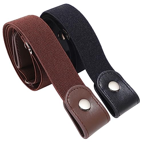 LIFKOME No Buckle Stretch Jeans Belt for Men and Women Invisible Elastic Waist Belt Comfortable and Flexible Design for Everyday Wear